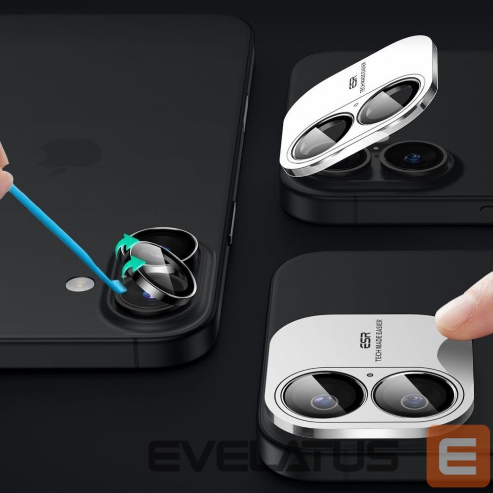 Muu telefoni lisavarustus ESR ESR Armorite Tempered Glass for iPhone 16 / 16 Plus Camera - Black
