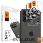 Kaitseklaasid Spigen  Spigen Optik Pro L-Series Glas.tR EZ Fit Tempered Glass for iPhone 14 Pro / Pro Max / 15 Pro / Pro Max / 16 Pro / 16 Pro Max / 17 Pro / 17 Pro Max - Black with Red Edge 
