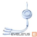 Kaabel Joyroom  3in1 Joyroom Colorful USB to USB-C/Lightning/Micro USB cable 3.5A, 1m (blue) 