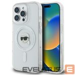 Muu telefoni lisavarustus Karl Lagerfeld  Karl Lagerfeld IML Metal Karl Head MagSafe Case for iPhone 16 Pro - White 