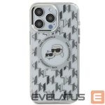 Muu telefoni lisavarustus Karl Lagerfeld  Karl Lagerfeld IML Monogram Karl & Choupette Head MagSafe iPhone 16 Pro Case - Clear 