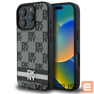 Muu telefoni lisavarustus DKNY  DKNY Checkered Pattern & Printed Stripes Case for iPhone 16 Pro - Black 