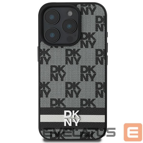 Muu telefoni lisavarustus DKNY DKNY Checkered Pattern & Printed Stripes Case for iPhone 16 Pro - Black