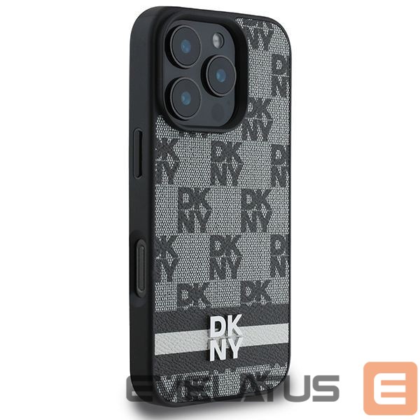 Muu telefoni lisavarustus DKNY DKNY Checkered Pattern & Printed Stripes Case for iPhone 16 Pro - Black