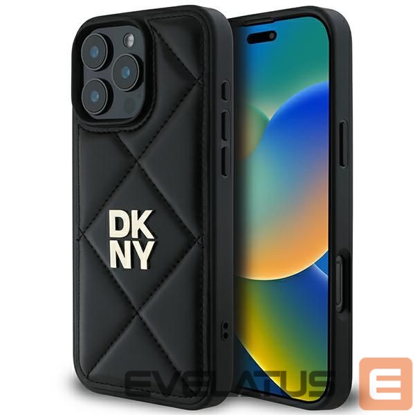 Muu telefoni lisavarustus DKNY DKNY Quilted Stack Logo iPhone 16 Pro Case - Black
