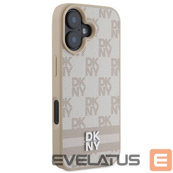 Muu telefoni lisavarustus DKNY DKNY Checkered Pattern & Printed Stripes iPhone 16 Case - Pink