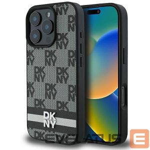 Muu telefoni lisavarustus DKNY  DKNY Checkered Pattern & Printed Stripes Case for iPhone 16 Pro Max - Black 
