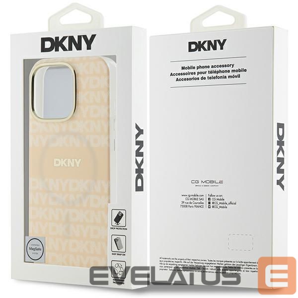 Muu telefoni lisavarustus DKNY DKNY Repeat Texture Pattern & Stripe MagSafe iPhone 16 Pro Case - Pink