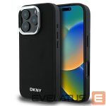 Muu telefoni lisavarustus DKNY  DKNY Plain Silver Logo MagSafe iPhone 16 Pro Case - Black 