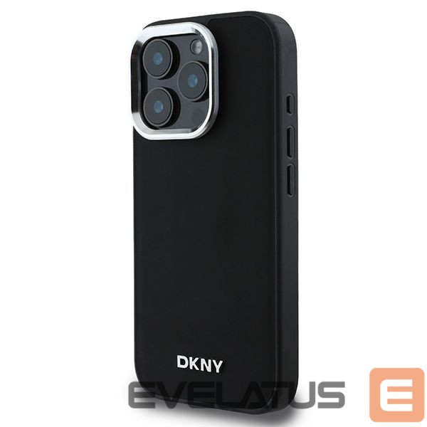 Muu telefoni lisavarustus DKNY DKNY Plain Silver Logo MagSafe iPhone 16 Pro Case - Black