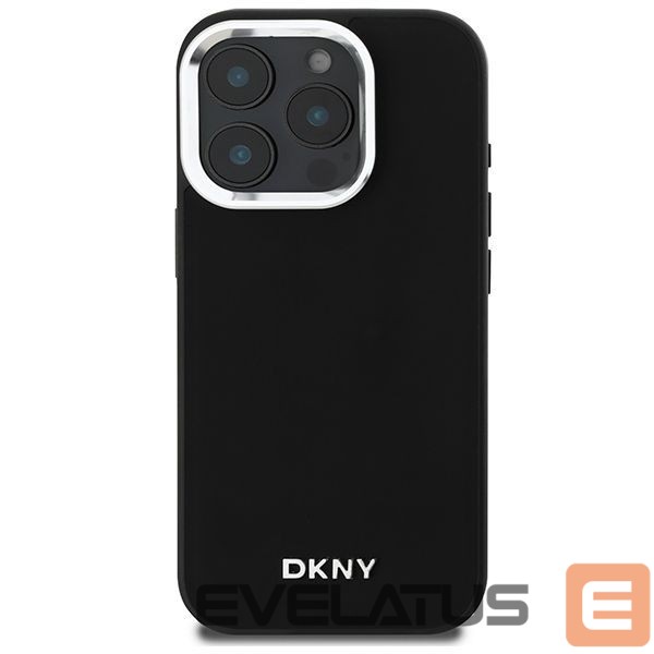 Muu telefoni lisavarustus DKNY DKNY Plain Silver Logo MagSafe iPhone 16 Pro Case - Black
