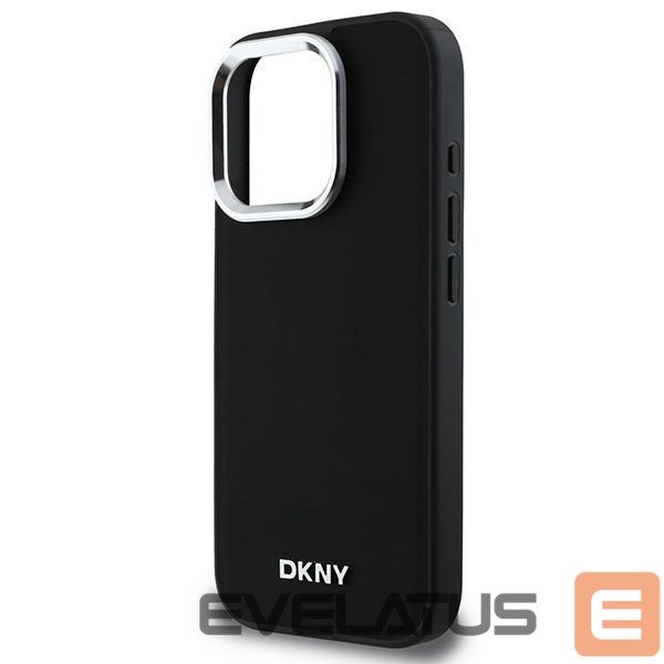 Muu telefoni lisavarustus DKNY DKNY Plain Silver Logo MagSafe iPhone 16 Pro Case - Black