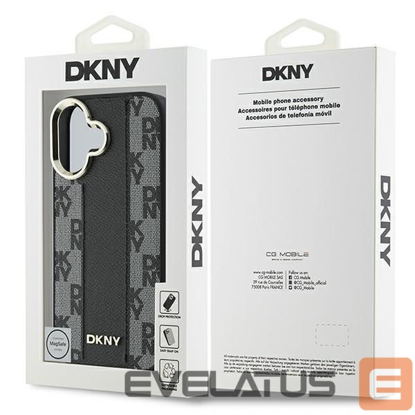 Muu telefoni lisavarustus DKNY DKNY Checkered Pattern Magsafe iPhone 16 Plus Case - Black
