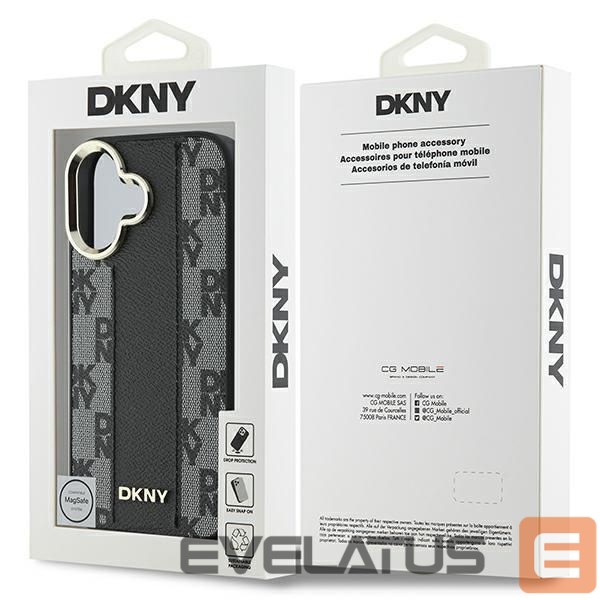 Muu telefoni lisavarustus DKNY Apple DKNY Checkered Pattern Magsafe iPhone 16 Case - Black