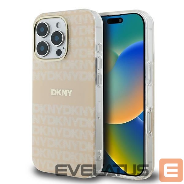 Muu telefoni lisavarustus DKNY DKNY Repeat Texture Pattern With Stripe iPhone 16 Pro Max Case - Pink