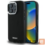 Muu telefoni lisavarustus DKNY  DKNY Plain Silver Logo MagSafe iPhone 16 Pro Max Case - Black 