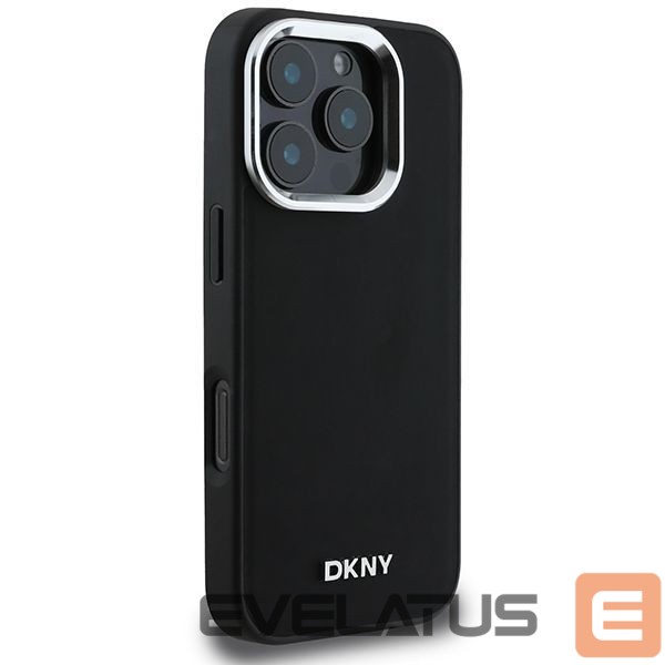 Muu telefoni lisavarustus DKNY DKNY Plain Silver Logo MagSafe iPhone 16 Pro Max Case - Black