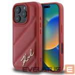 Muu telefoni lisavarustus Karl Lagerfeld  Karl Lagerfeld Quilted Signature iPhone 16 Pro Case - Red 