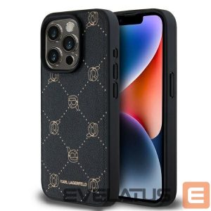 Muu telefoni lisavarustus Karl Lagerfeld  Karl Lagerfeld Magsafe Karl Head iPhone 15 Pro Case - Black 