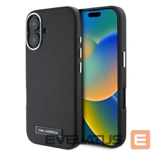 Muu telefoni lisavarustus Karl Lagerfeld  Karl Lagerfeld FW Metal Plate MagSafe iPhone 16 Case - Black 
