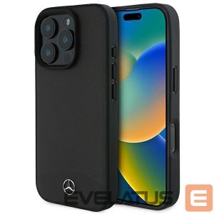 Muu telefoni lisavarustus Mercedes-Benz  Mercedes Textured And Plain Leather MagSafe case for iPhone 16 Pro Max - black 