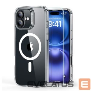 Muu telefoni lisavarustus ESR  ESR Classic Hybrid Halolock MagSafe Case + Tempered Glass for iPhone 16 - Clear 