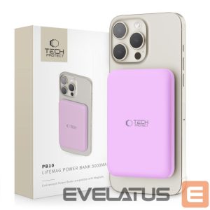 Muu telefoni lisavarustus Tech-Protect  Tech-Protect LifeMag MagSafe PB10 5000mAh Power Bank - Pink 