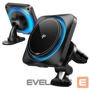 Muu telefoni lisavarustus ESR  ESR Halolock CryoBoost MagSafe Inductive Charger Holder for Dashboard and Air Vent with Qi 2 15W - Black 