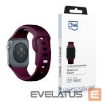 Muu telefoni lisavarustus 3MK  3mk Silicone Watch Strap for Apple Watch 38 / 40 / 41 mm - Burgundy 