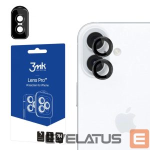 Muu telefoni lisavarustus 3MK  3mk Lens Protection Pro Camera Cover with Black Frame for iPhone 16 / 16 Plus 
