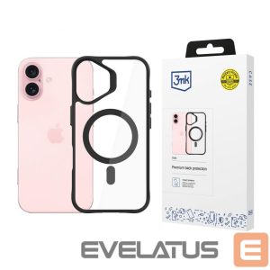 Muu telefoni lisavarustus 3MK  3mk Satin Armor MagCase with MagSafe for iPhone 16 - Clear with Black Frame 