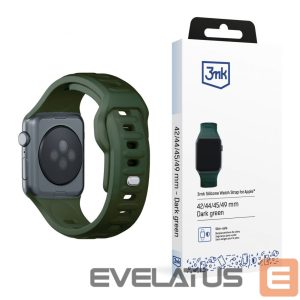 Muu telefoni lisavarustus 3MK  3mk Silicone Watch Strap for Apple Watch 42 / 44 / 45 / 49 mm - green 