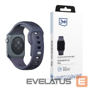 Muu telefoni lisavarustus 3MK  3mk Silicone Watch Strap for Apple Watch 42 / 44 / 45 / 49 mm - gray 