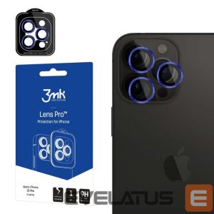 Muu telefoni lisavarustus 3MK  3mk Lens Protection Pro Camera Cover - with Blue Frame for iPhone 15 Pro 