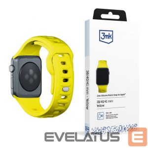 Muu telefoni lisavarustus 3MK  3mk Silicone Watch Strap for Apple Watch 38 / 40 / 41 mm - yellow 