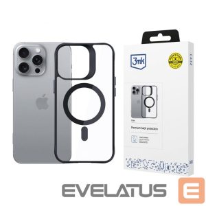 Muu telefoni lisavarustus 3MK  3mk Satin Armor MagCase with MagSafe iPhone 16 Pro Max - Clear with Black Frame 