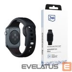 Muu telefoni lisavarustus 3MK  3mk Silicone Watch Strap for Apple Watch 42 / 44 / 45 / 49 mm - black 