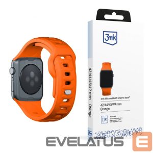 Muu telefoni lisavarustus 3MK  3mk Silicone Watch Strap for Apple Watch 42 / 44 / 45 / 49 mm - orange 