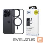 Muu telefoni lisavarustus 3MK  3mk Satin Armor MagCase with MagSafe for iPhone 15 Pro Max - Clear with Black Frame 