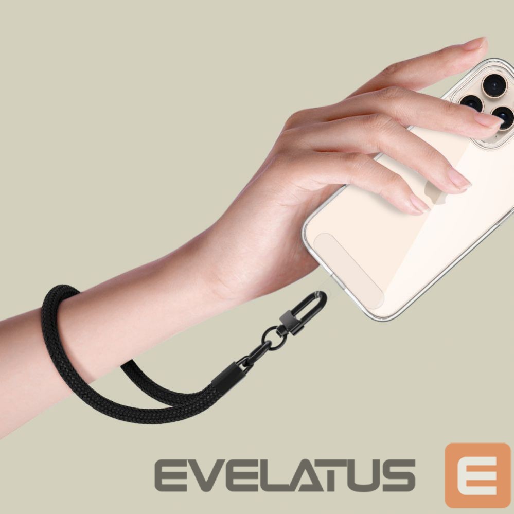 Muu telefoni lisavarustus Tech-Protect TECH-PROTECT C3S ROPE WRIST STRAP BLACK/BLACK