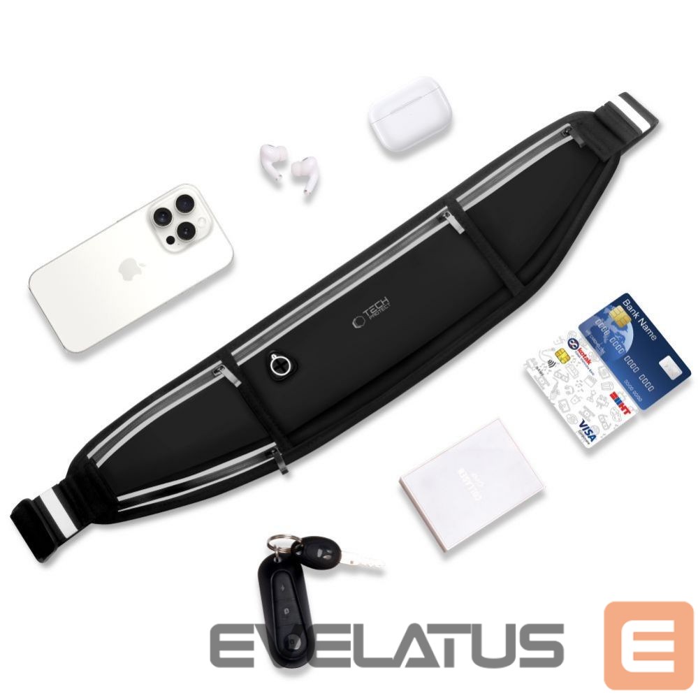 Muu telefoni lisavarustus Tech-Protect Tech-Protect M3 Universal Sport Waist Bag - Black