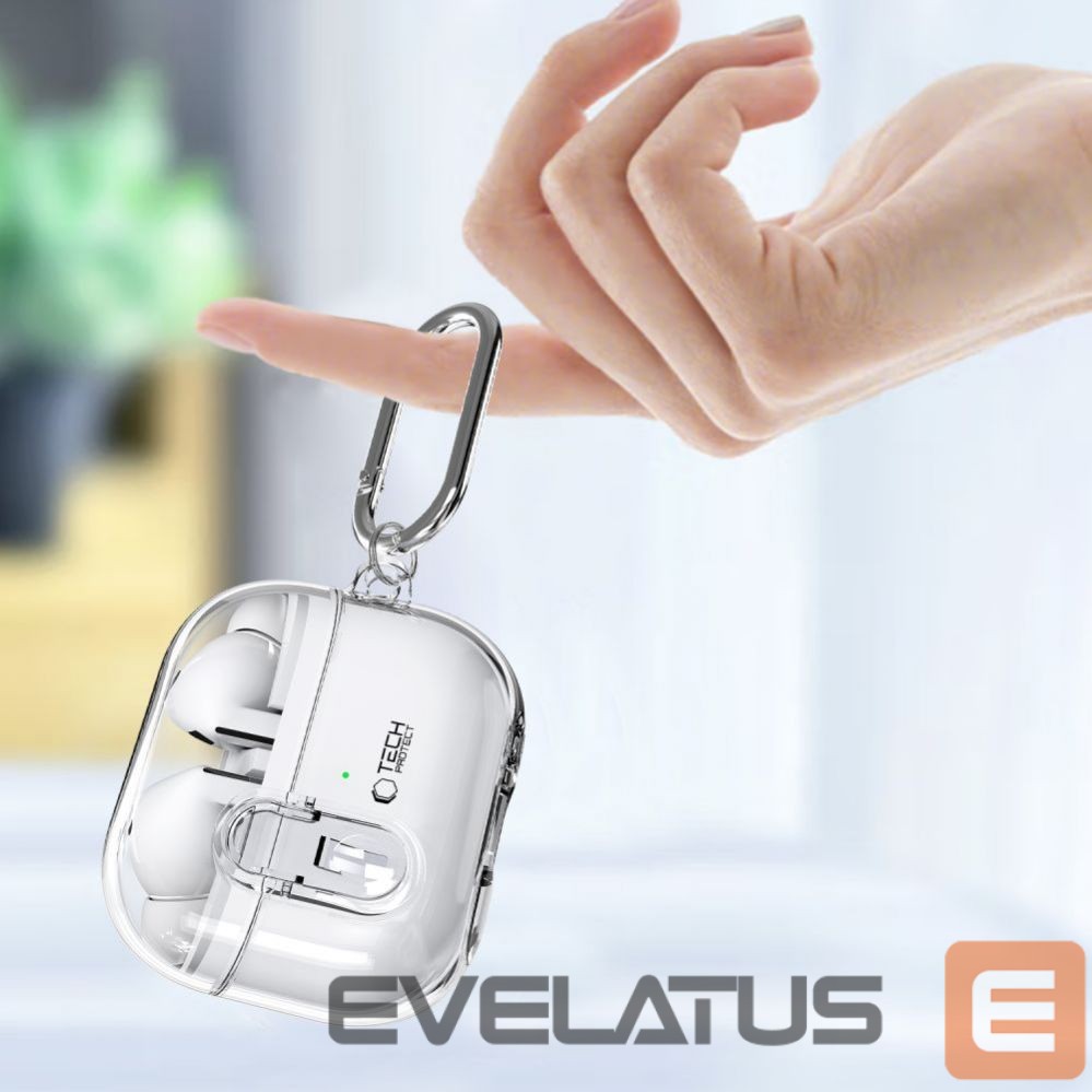 Muu telefoni lisavarustus Tech-Protect TECH-PROTECT FLEXAIR Samsung GALAXY BUDS 3 / 3 PRO CLEAR