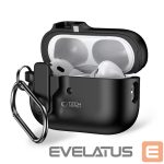 Muu telefoni lisavarustus Tech-Protect  Tech-Protect Slim Hook Case with Carabiner for Apple AirPods Pro 1 / 2 - Black 