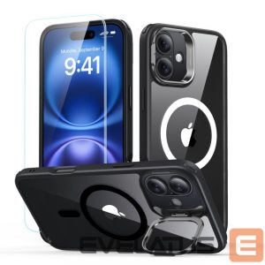 Muu telefoni lisavarustus ESR  ESR Classic Hybrid Kickstand Halolock MagSafe Case Set + Tempered Glass for iPhone 16 - Black 