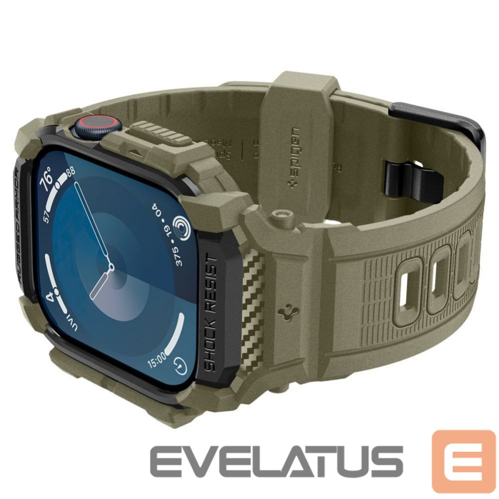 Muu telefoni lisavarustus Spigen Spigen Rugged Armor ”Pro” Strap for Apple Watch 10 (46MM) - Green