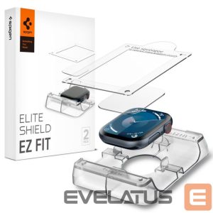 Muu telefoni lisavarustus Spigen  Spigen Elite Shield ”EZ FIT” Hybrid Glass 2-PACK for Apple Watch 10 (46MM) - Clear 