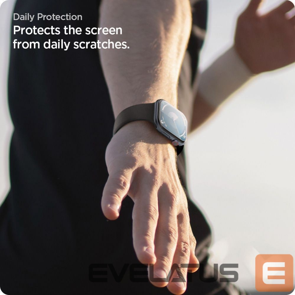 Muu telefoni lisavarustus Spigen Spigen Elite Shield ”EZ FIT” Hybrid Glass 2-PACK for Apple Watch 10 (46MM) - Clear