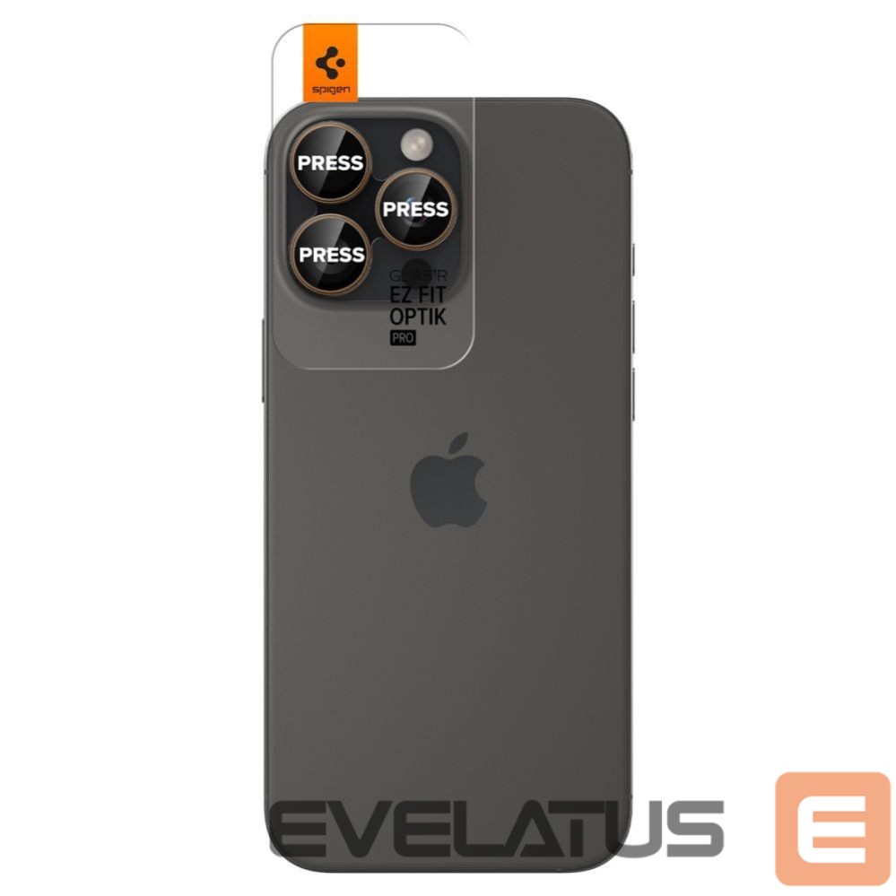 Muu telefoni lisavarustus Spigen Spigen Optik Pro GLAS.TR ”EZ FIT” Camera Protector 2-PACK for iPhone 16 Pro / Pro Max - Brown