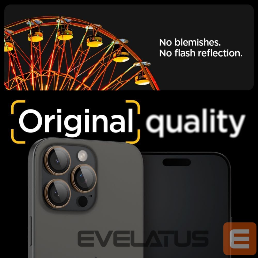 Muu telefoni lisavarustus Spigen Spigen Optik Pro GLAS.TR ”EZ FIT” Camera Protector 2-PACK for iPhone 16 Pro / Pro Max - Brown