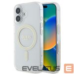 Muu telefoni lisavarustus Guess Apple Guess IML Glitter Circle MagSafe iPhone 16 Case - Clear 